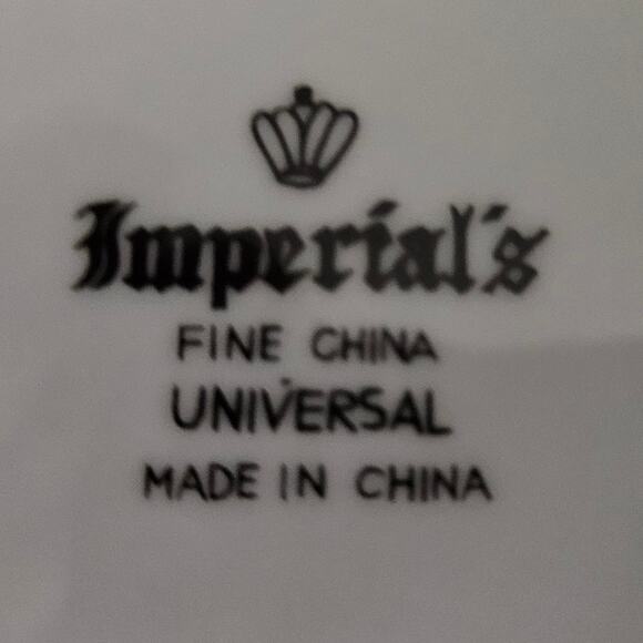 Imperial’s Fine China Universal Floral Cup & Saucer Pink Purple Flowers - Picture 3 of 9